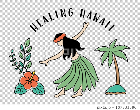 hula dance illustration hula dance illustration 107533396
