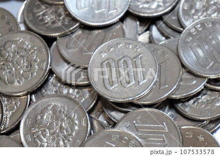 百円硬貨　百円白銅貨　100円　100円玉　硬貨　百円玉 107533578