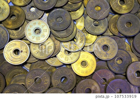 五円硬貨 貨幣 硬貨 五円硬貨 貨幣 硬貨 107533919