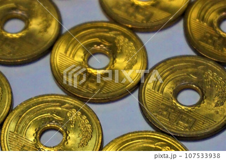 五円硬貨 貨幣 硬貨 五円硬貨 貨幣 硬貨 107533938