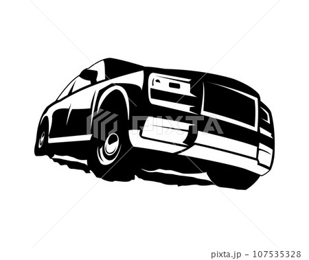 isolated Rolls-Royce Ghost vector illustration 107535328