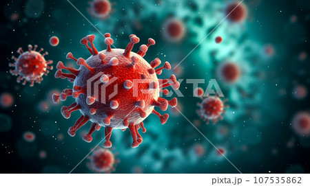 ウイルスのイメージ ウイルスのイメージ 107535862
