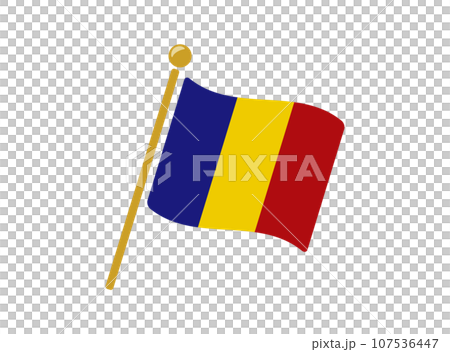 Chad flag icon vector illustration 107536447