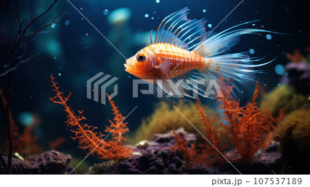 A magical underwater world A magical underwater world 107537189