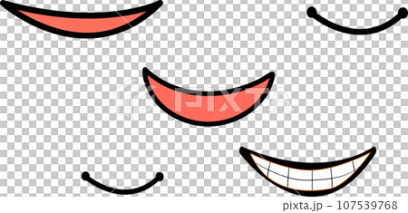 Simple mouth expression icon 107539768