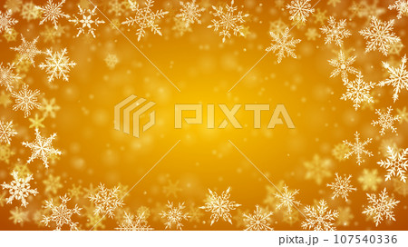 Christmas background of snowflakes 107540336
