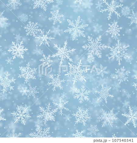Christmas seamless pattern of snowflakes Christmas seamless pattern of snowflakes 107540341