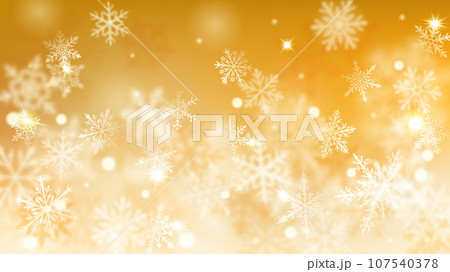 Christmas background of defocused snowflakes 107540378