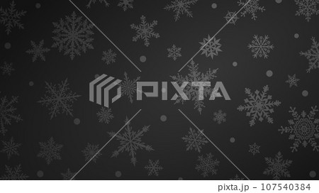 Christmas background of snowflakes Christmas background of snowflakes 107540384