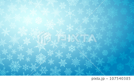 Christmas background of snowflakes 107540385