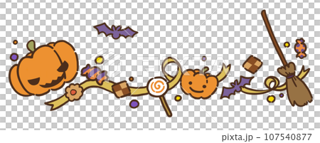 Halloween material illustration 107540877