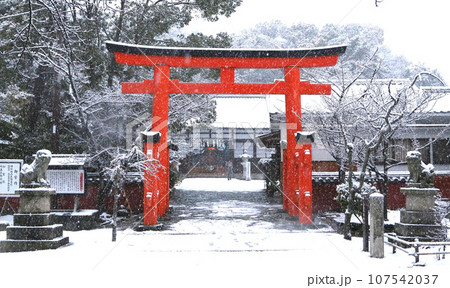 雪の和歌の浦 玉津島神社 和歌山市 雪の和歌の浦 玉津島神社 和歌山市 107542037