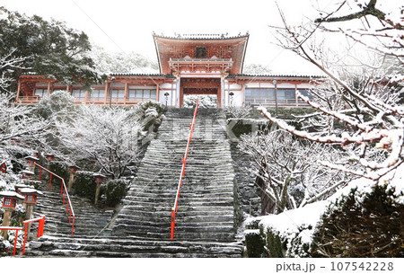 雪の和歌の浦　和歌浦天満宮　和歌山市 107542228