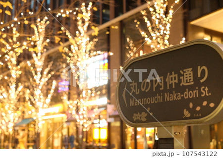 大手町仲通りのイルミネーション 107543122