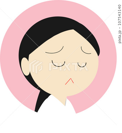 悲しそうな右向きの巫女さんのアイコン 107543140