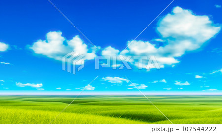 青空と草原 107544222
