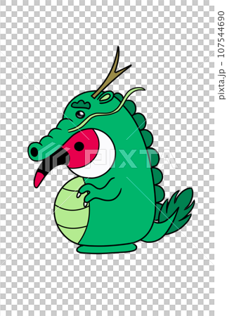 辰年の龍とトキのコラボ 107544690