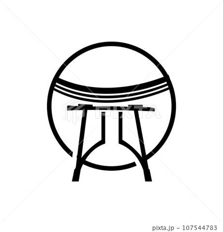 Torii Gate Logo, Japanese History Gate Icon Vector, Chinese Illustration, Wooden Design Company Brand Template 107544783