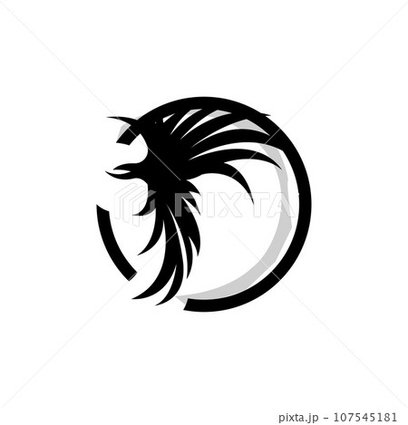 Wing Logo Design, Vector Eagle Falcon Wings, Beauty Flying Bird, Illustration Symbol 107545181