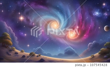 abstract galaxy space background with stars abstract galaxy space background with stars 107545428