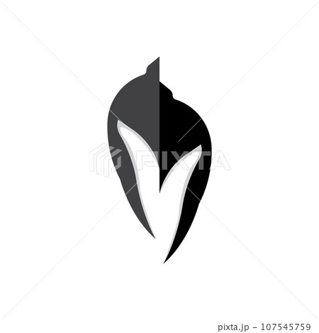 Spartan Logo Design, Vector VIking Guardian Fighter, Simple Greek Warrior Helmet Spartan Logo Design, Vector VIking Guardian Fighter, Simple Greek Warrior Helmet 107545759