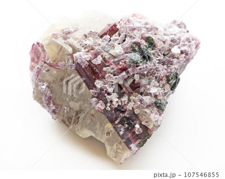 レピドライトの原石 母岩付き（リチア雲母） 107546855