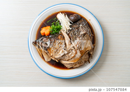 Boiled Fish Head with Soy Sauce Boiled Fish Head with Soy Sauce 107547084