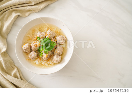 Boiled Rice with Pork Bowl Boiled Rice with Pork Bowl 107547156