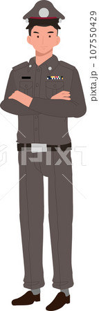 Confident Thai Law Enforcement Officer. Police offcer. 107550429