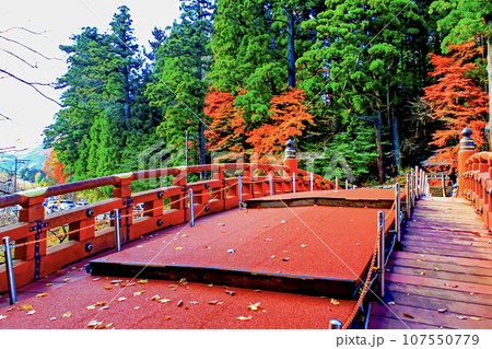 【栃木】秋の日光 二荒山神橋と紅葉 【栃木】秋の日光 二荒山神橋と紅葉 107550779