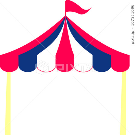 トリコロールのマルシェ用のテント トリコロールのマルシェ用のテント 107551096