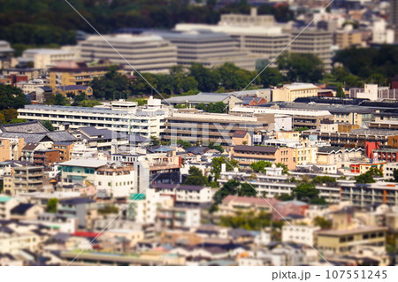 【ジオラマ風京都風景】東山頂上からの最高の眺め 107551245