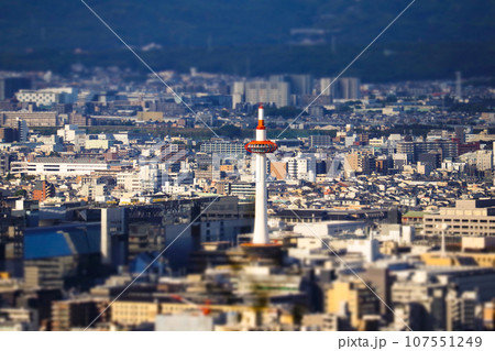 【ジオラマ風京都風景】東山頂上からの最高の眺め 107551249