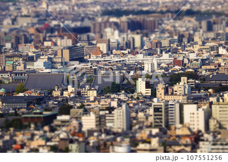 【ジオラマ風京都風景】東山頂上からの最高の眺め 107551256