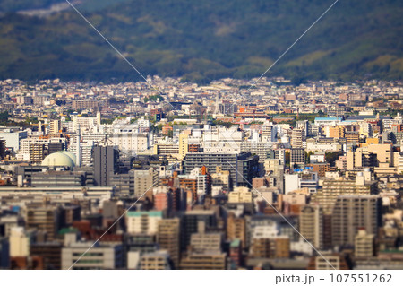【ジオラマ風京都風景】東山頂上からの最高の眺め 【ジオラマ風京都風景】東山頂上からの最高の眺め 107551262