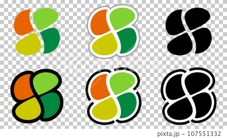 高齢者マーク・シルバーマークのセット 107551332