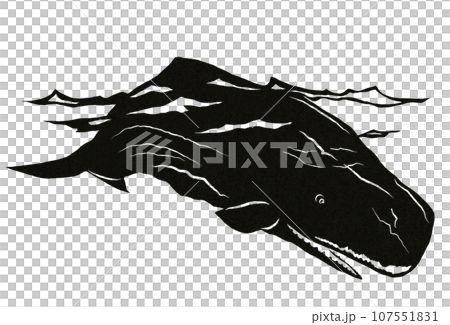 シンプル鯨のイラスト 107551831