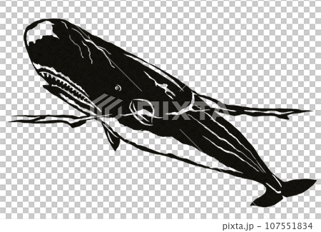 浮上する潜水艦みたいなクジライラスト 浮上する潜水艦みたいなクジライラスト 107551834