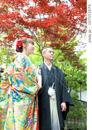 和装婚礼、和装フォトウエディングロケーション撮影、色打掛・紋付袴 和装婚礼、和装フォトウエディングロケーション撮影、色打掛・紋付袴 107553074