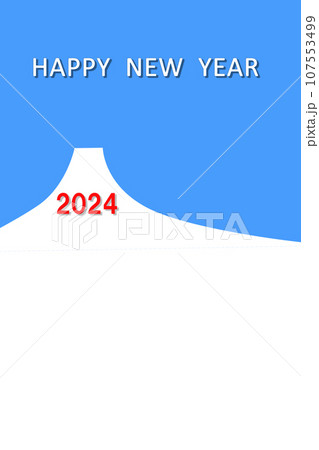 富士山とHAPPY NEW YEAR 107553499