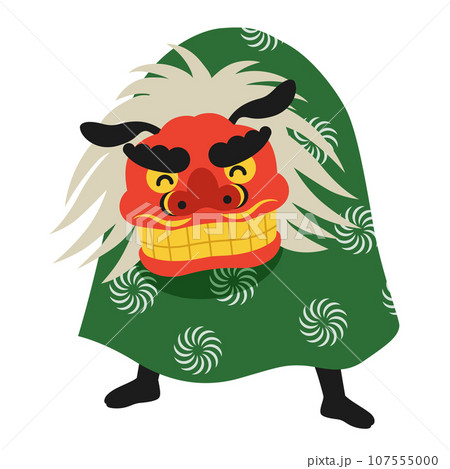 獅子舞のイラスト 獅子舞のイラスト 107555000