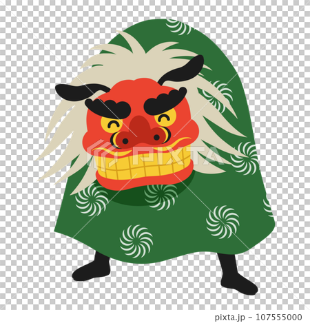 獅子舞のイラスト 獅子舞のイラスト 107555000