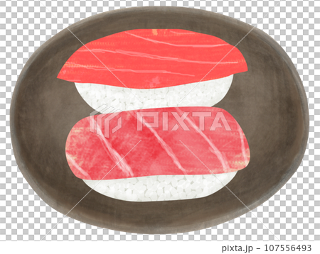 和食　寿司　にぎり寿司　握り寿司　鮨　マグロ　中トロ　赤身　セット 107556493