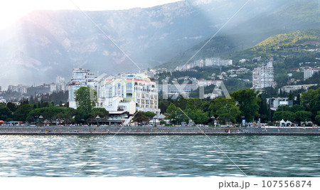 Evening Yalta view from the ship. July 2019 107556874