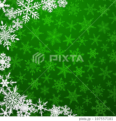 Christmas background of snowflakes 107557181