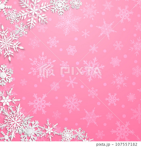 Christmas background of snowflakes Christmas background of snowflakes 107557182