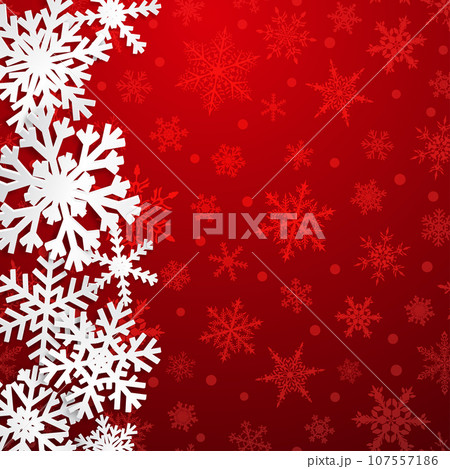 Christmas background of snowflakes 107557186