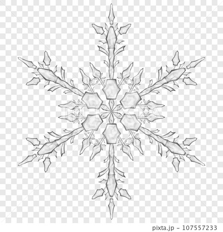 Big translucent Christmas snowflake Big translucent Christmas snowflake 107557233