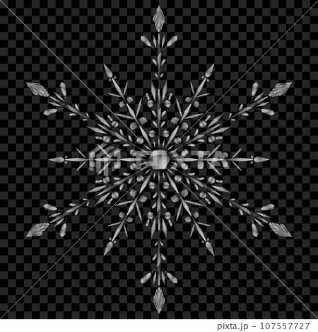 Big translucent Christmas snowflake Big translucent Christmas snowflake 107557727