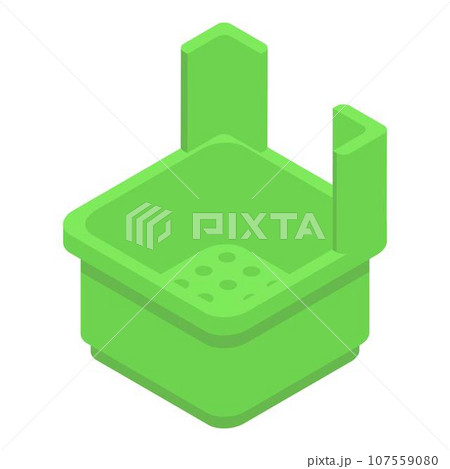 Beauty foot bath icon. Isometric of beauty foot bath vector icon for web design isolated on white background 107559080